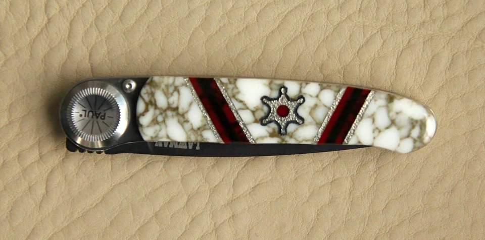 Ножи Paul Executive от Lone Wolf/David Yellowhorse Lawman с подписью ХУДОЖНИКА ДОКАЗАТЕЛЬСТВО - Изображение 3 из 4