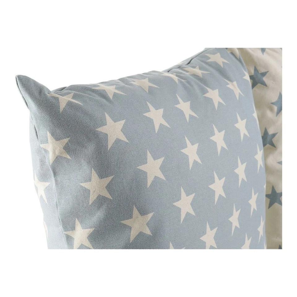 Cojín DKD Home Decor Azul 60 x 10 x 60 cm Estrellas Blanco [2 Unidades] - Imagen 2 de 3