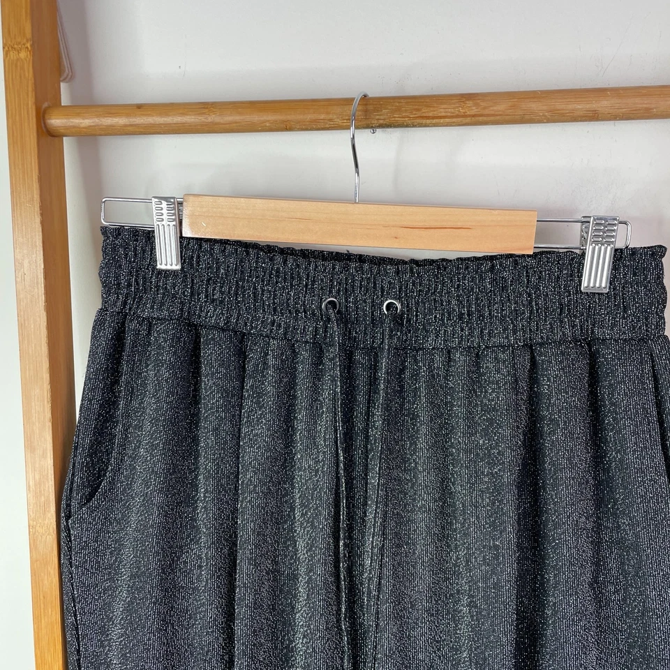 Pantalones deportivos Sass & Bide para mujer gris medio metálico con cordón cónico informales Foto 4 de 4