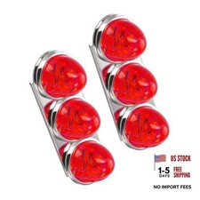 2 PCS Watermelon Marker Lights for Peterbilt, Red red