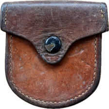 US Army Kompasstasche M19 Kompass Tasche pouch Case Leder braun Wk2 WWII