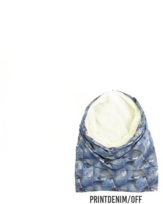Japanischer Nackenwärmer Thermo Wasserabweisend 3-Wege Printdenim/Off Unisex Neu