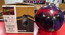 15 lb STORM IDENTITY B-C-P BOWLING BALL - NEW IN BOX 3 3/8" INCH PIN F075
