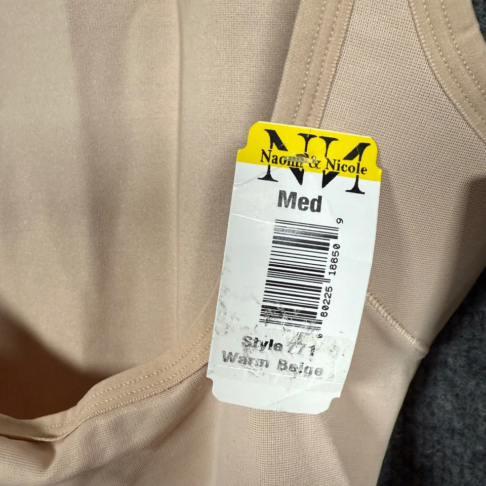 Nuevo Tanque Naomi & Nicole Talla Mediana Cintura Formadora Cálido Beige Recortado Espalda Foto 4 de 4