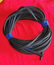    Black Expandable Wire Cable Sleeve 49 FT Nylon Braided Wire Cable Tubing Cord