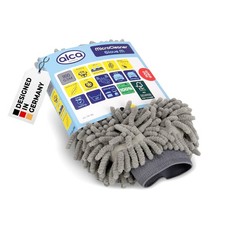 alca® Waschhandschuh Auto Chenille I 25x20 cm grau 1100 GSM I für Autowäsche Det