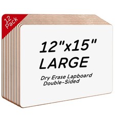 12 Pack Big Dry Erase Lapboard- 2023 Edition 12 x 15 inch Large Double-Sided ...