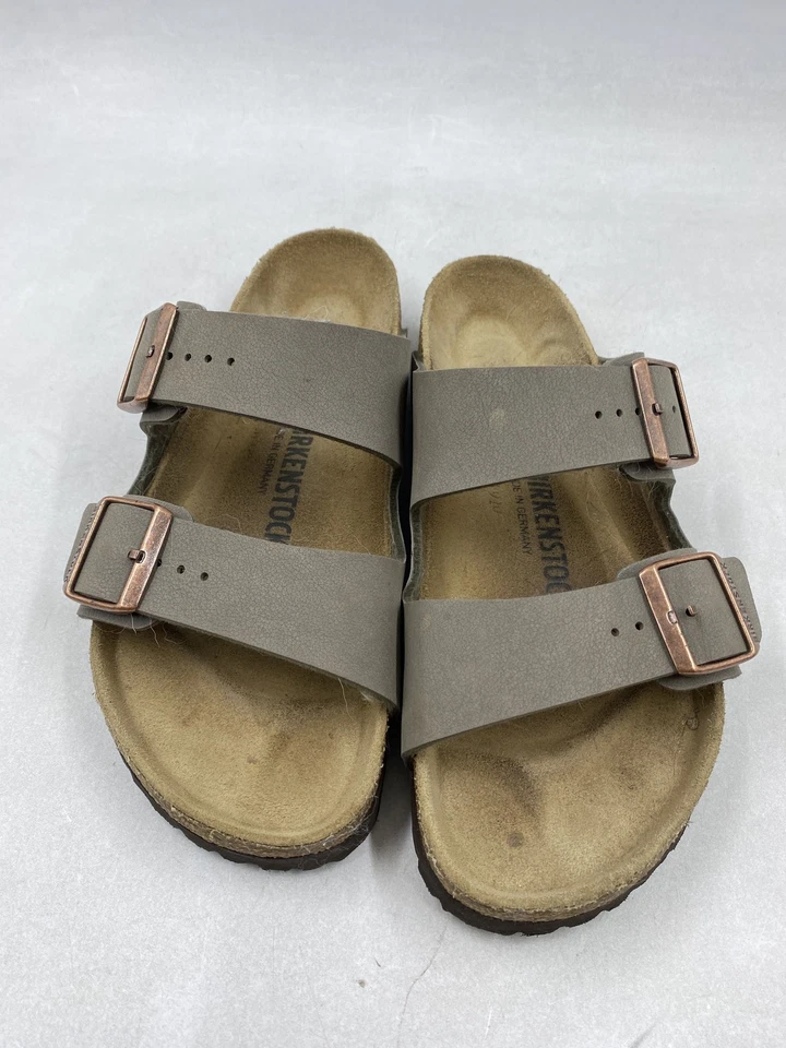 Birkenstock Arizona gris hebilla sintética sin cordones W 8 Foto 2 de 4