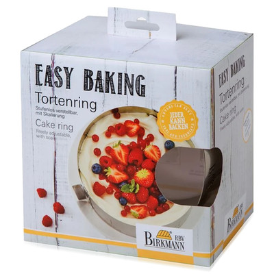Birkmann - verstellbarer Tortenring - Easy Baking - 18-30 cm