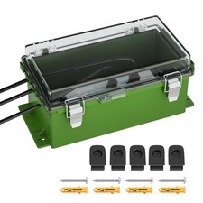 9x5x4.3 Outdoor Extension Cord Cover, Waterproof Green Electrical Outlet Junc...