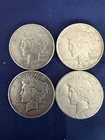 Lot of 4 Peace Dollars 90% Silver Coins Including The Highly Sought 1928S