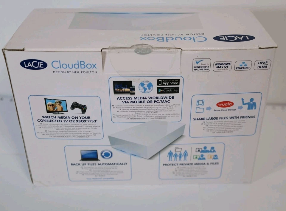 LAC9000344 LaCie CloudBox Network Storage Server -  3 TB - Personal Cloud Server - Image 2 of 4