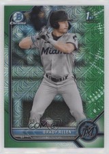 2022 Bowman Chrome Prospects Mega Box Green Mojo Refractor 74/99 Brady Allen 7fq