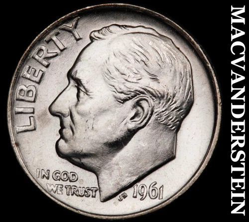 1961 Roosevelt Dime- Silver Choice Gem Brilliant Uncirculated Luster #i8242