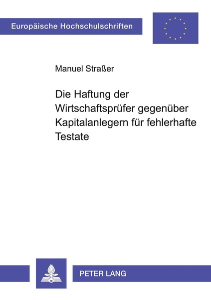 Die Haftung Der WirtschaftsprüFer GegenüBer Kapitalanlegern FüR Fehlerhafte Test-image