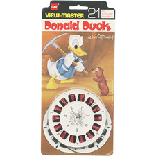 Donald Duck - View-Master 3 Reel Set on Card - opened - BB525-123N