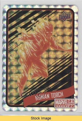 2021-22 Upper Deck Marvel Annual Backscatters Gold Human Torch #B7 READ 9iv
