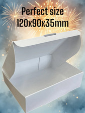 Single white individual party cake slice boxes  120x90x35mm
