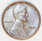 1909-VDB Lincoln Wheat Cent - About Uncirculated - #3326E - FREE SHIPPING