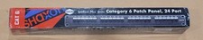 Shaxon CAT6 24 Port Rackmount or Wall Mount Patch Panel Black w/ HDWE Included
