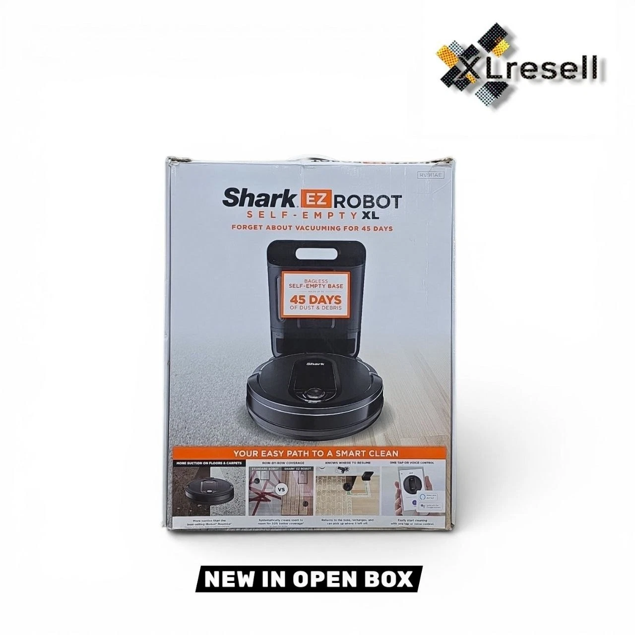 Shark EZ Wi-Fi Connected Robot Vacuum with XL Self-Empty Base - RV911AE