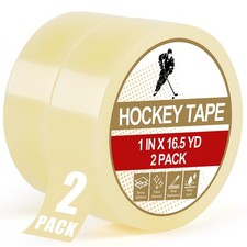 Clear Hockey Tape, 2 Roll Strong Adhesive Goon Tape, Hockey Clear Tape 1 Inch