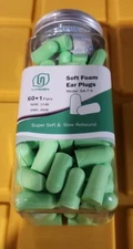 Green Color Soft Foam Ear Plugs 60 Pairs 