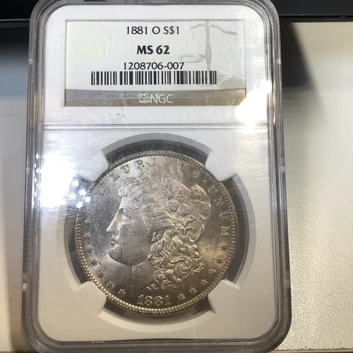 1881 O Morgan Silver Dollar NGC MS-62 Lustrous