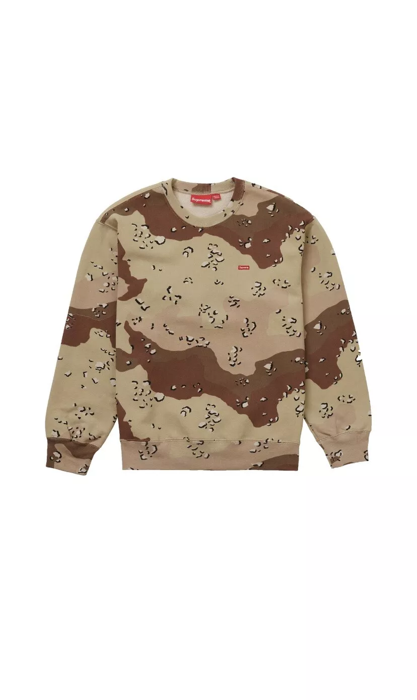 Supreme Small Box Crewneck Chocolate Crousse Camouflage MOYEN FW20