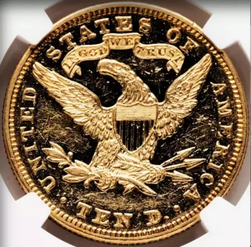 1896 NGC PR58 CAC + CMQ Flashy PROOF CAC Pop ONE! $10 Gold Liberty Eagle