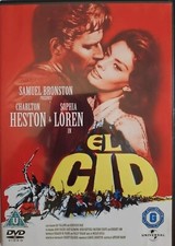El Cid DVD Vintage 60s Epic Film Movie Charlton Heston Sophia Loren UK SELLER