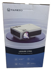 Vankyo LEISURE 3 PRO Full HD 170LM Video Projector - White/Black BRAND NEW