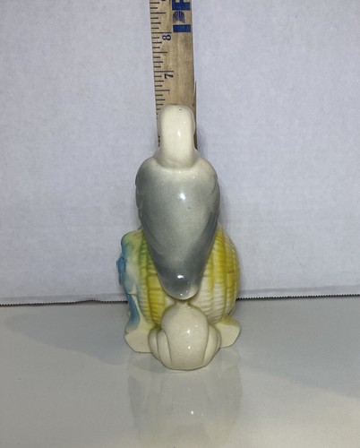 Stork Baby Bassinet Planter Vintage Pottery Ceramic Vintage Mid Century BOY blue - Picture 5 of 12