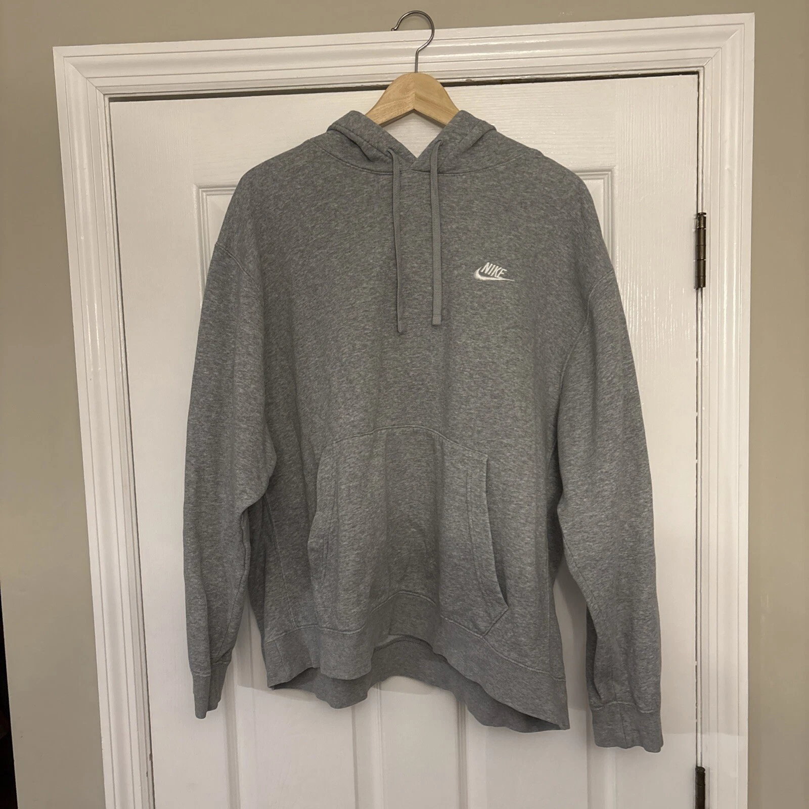Nike Sportswear Club Fleece Men's Size XXL Pullover Hoodie - Gray