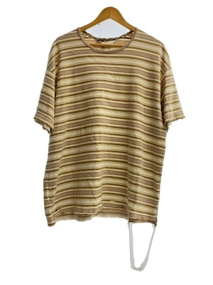ANCELLM ANC-CT51 MULTI BORDER T-SHIRT 1 COTTON CREAM TEE Used | eBay