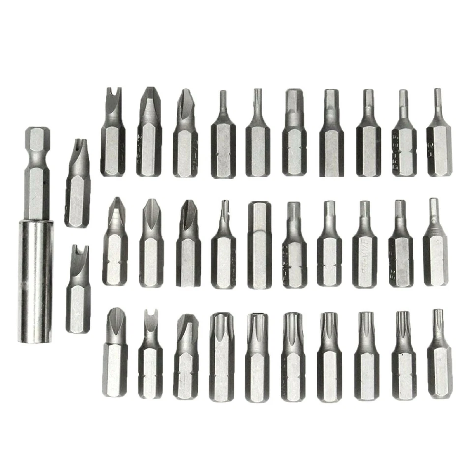 Tamper Proof Security Torq Hex Star Spanner Tri Wing Screwdriver 33 Torx Bit Set
