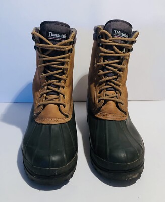 Eddie Bauer Leather Steel Shank Wool Lined Thinsulate Snow  display picture 1