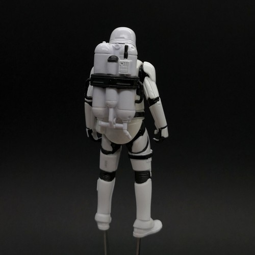 Star Wars First Order FLAME TROOPER 3.75" Action Figure Hasbro MISSING RIFLE - Picture 5 of 5
