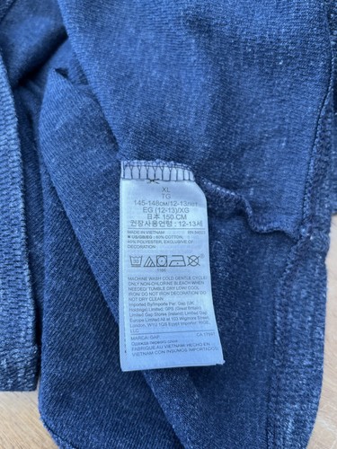 Kids Gap Blue Hoodie XL 12Y Long Sleeve Cotton - Picture 11 of 11