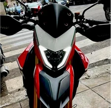 Compatible Con Ducati Hypermotard 821 939 Haz De Faro Con Ojos De Ángel DRl