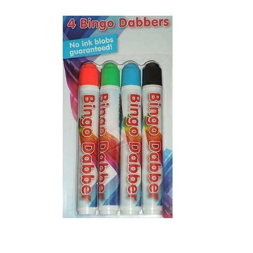 Brand New Pack Of Three MultiColoured Bingo Dabbers No Ink Blobs BNIP