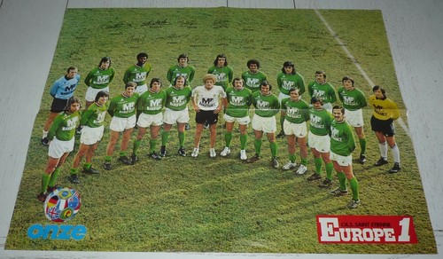 Fiche Football Onze Mondial 1992 - AS Saint-Etienne ASSE - Glasgow 76