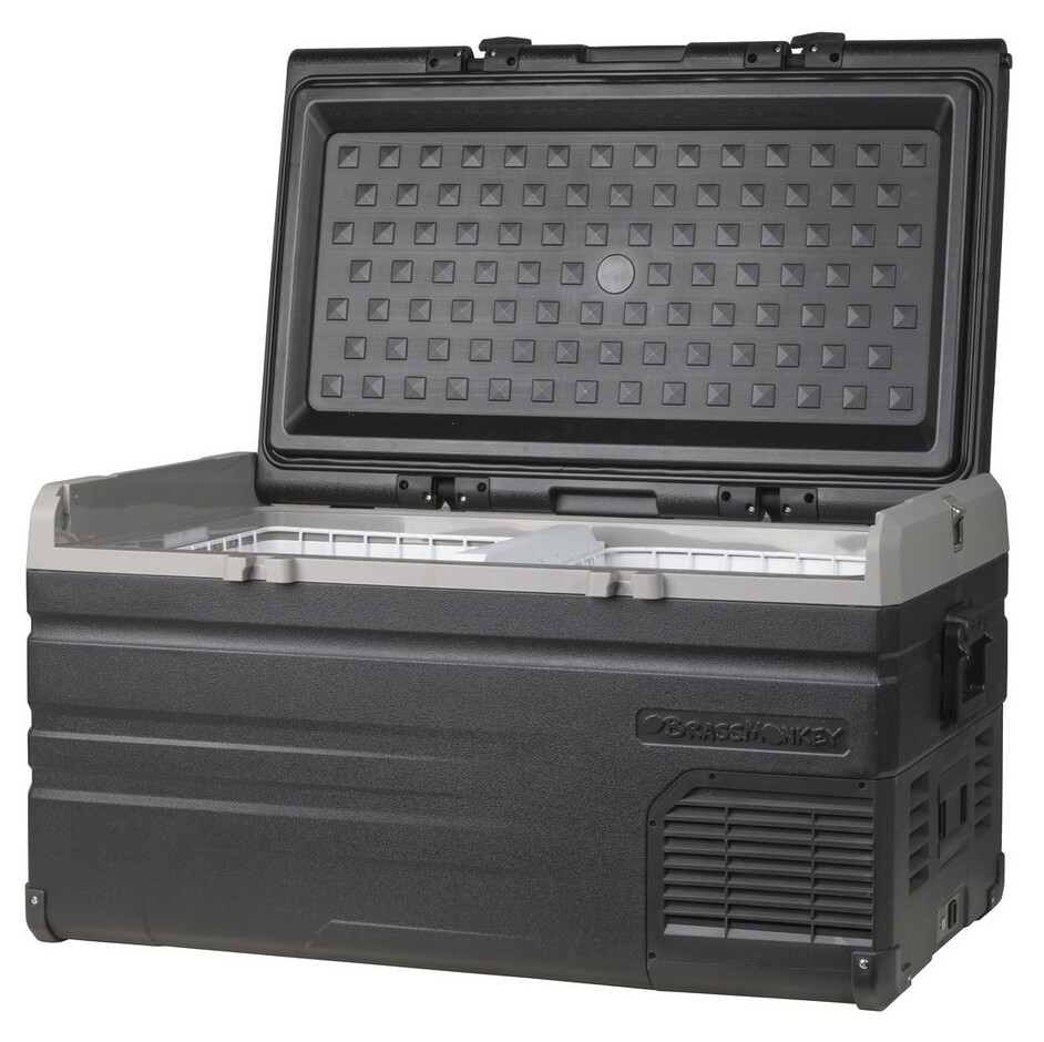 Brass Monkey Portable Fishing Fridge 95L Single Lid Dual Zone GH2042 eBay