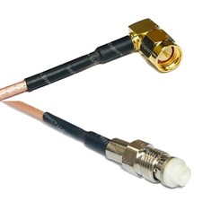 RG316 SMA MALE ANGLE to FME FEMALE RF Cable Rapid-SHIP LOT
