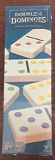 new sealed Game Gallery Double 6 Color Dot Dominoes