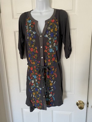 espalier embroidered tunic dress