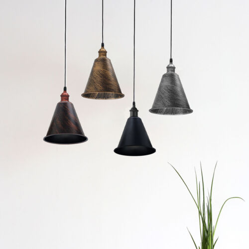 Ceiling Light Shade Lampshade Easy Fit Pendant Metal Retro Kitchen Living Room - Picture 6 of 39