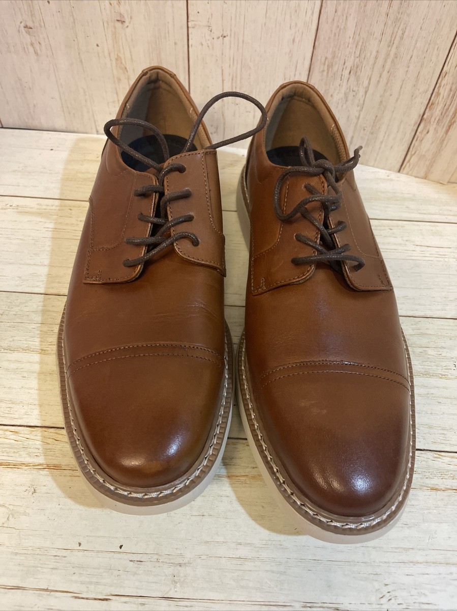 Alfani Marshall Tan Brown Leather Lace up Dress Oxfords Mens  display picture 3