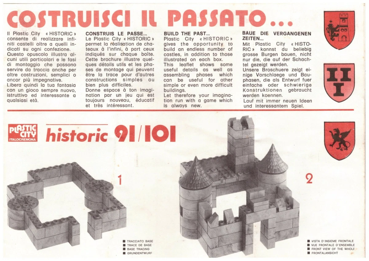 ITALOCREMONA Costruzioni - Scatola Originale Plastic City - Jeux De Construction