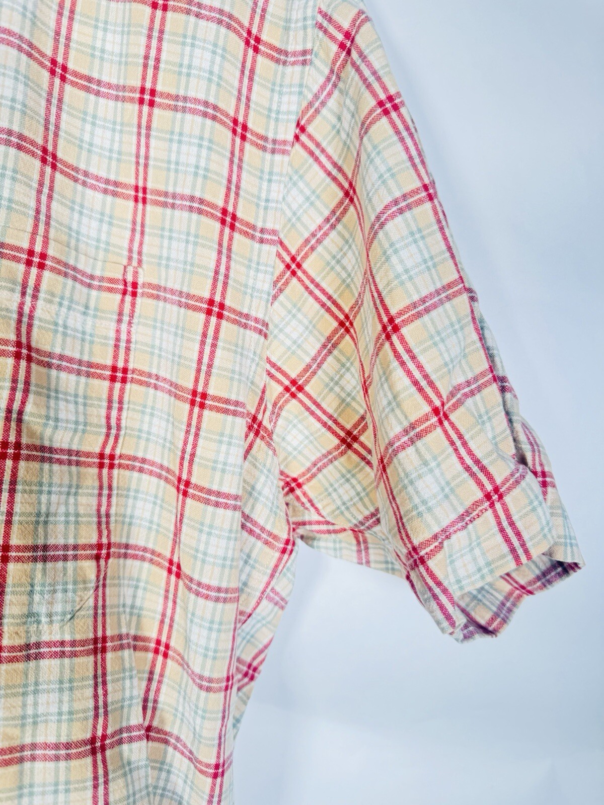 Pendleton Button Down Shirt Mens Medium Tan & Red… - image 3